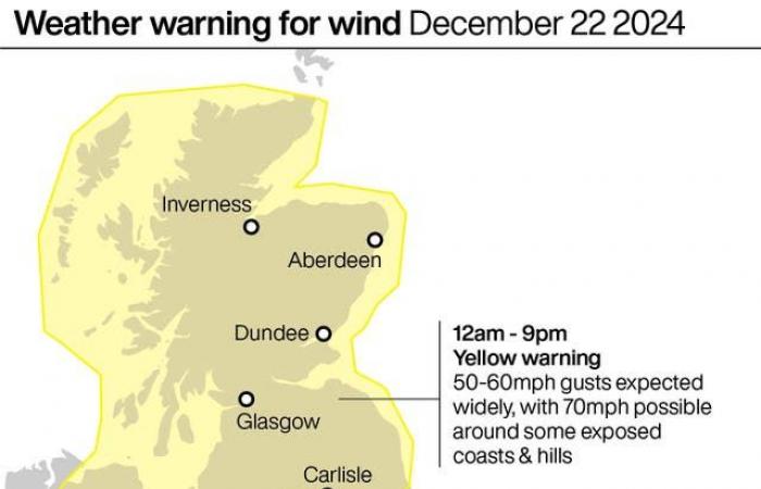 Windy weather brings potential disruption to Christmas getaway travel