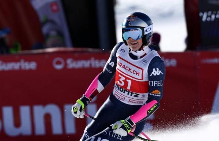 Lindsey Vonn 14th for her return, Cornelia Hütter wins the super-G in St. Moritz