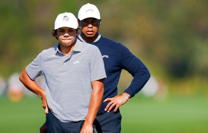 Golf: a round of 59 for Tiger and Charlie Woods at the PNC Championship