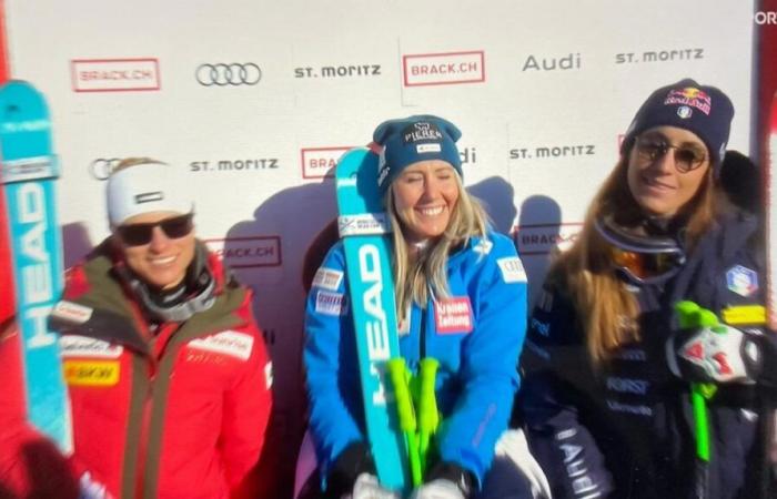 Alpine skiing: Cornelia Huetter signs the first super-G of Sankt Moritz, 3rd Sofia Goggia, 5th Federica Brignone, 14th the returning Lindsey Vonn