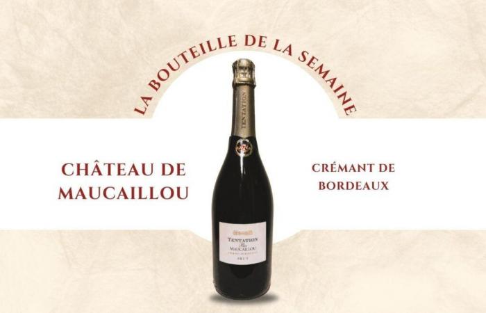 La Tentation du Château de Maucaillou, a high-end Crémant de Bordeaux, perfect for parties