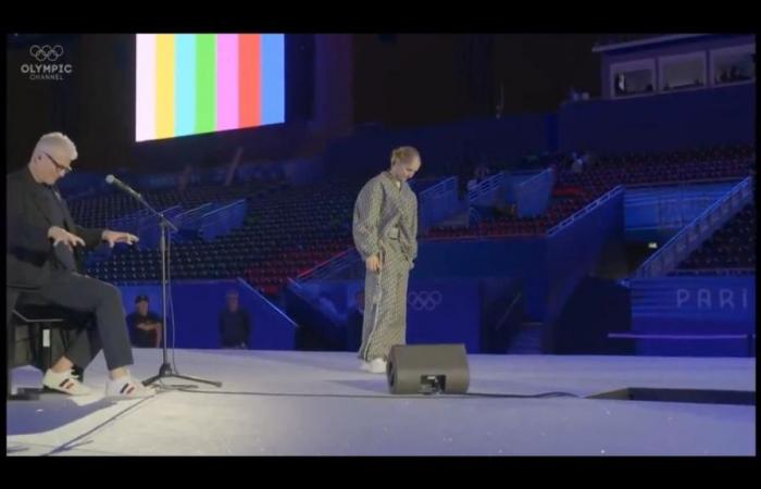 in video, behind the scenes of Céline Dion's unforgettable performance at the Paris Olympics