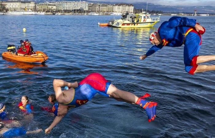 Geneva: More than 4,400 swimmers take to the water for the Christmas Cup