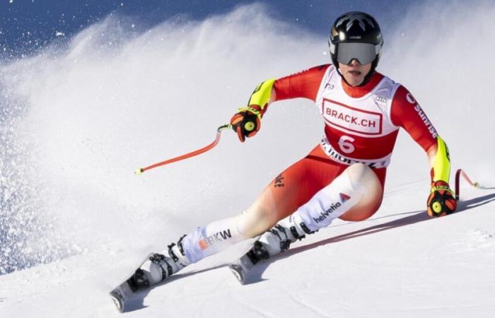 Gut-Behrami is second in the super-G won by Hütter