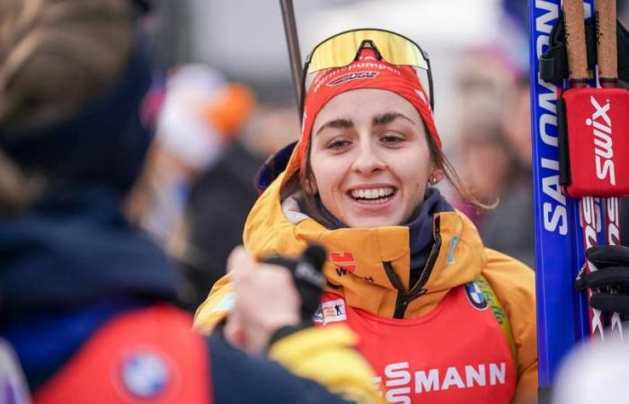 Le Grand Bornand – Julia Simon second in the pursuit behind Franziska Preuss