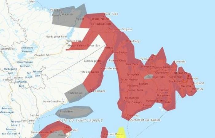 Basse-Côte-Nord: 25 to 35 cm of snow and violent winds this weekend