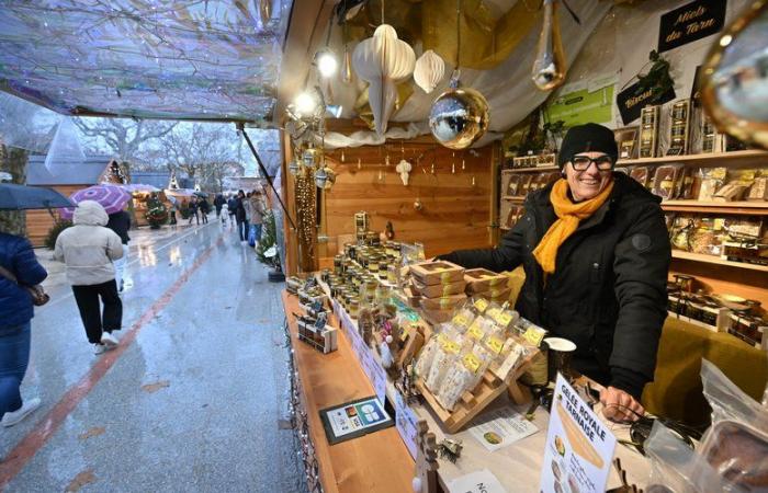 Albi. A rainy Christmas market but a happy market