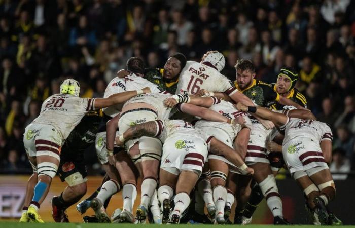 the December test for the UBB scrum in Castres