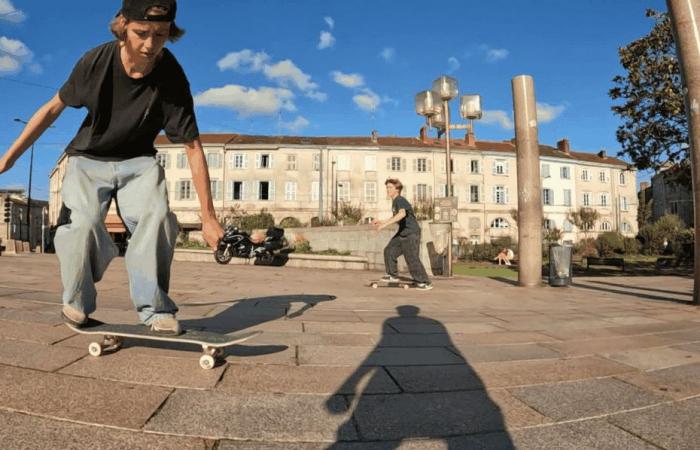 Nino, William and Ruben are passionate about skateboarding