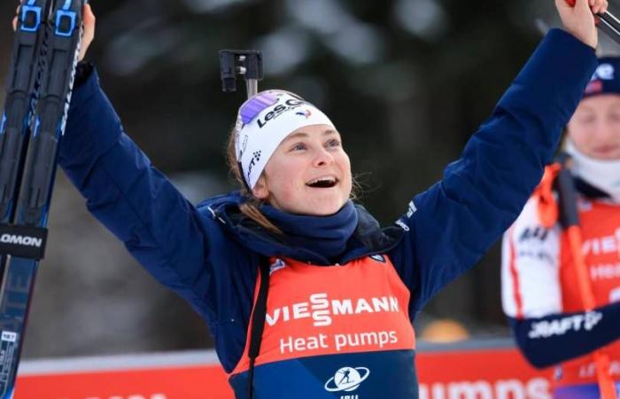 Le Grand Bornand – Julia Simon second in the pursuit behind Franziska Preuss