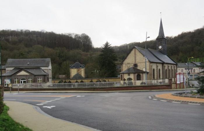 a project to redesign the town center of Saint-Aubin-Epinay