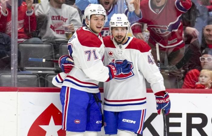 The Canadiens defeat the Red Wings