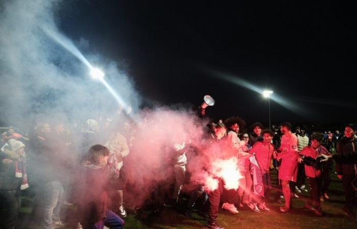 explosion of joy after the historic qualification of Dives-Cabourg