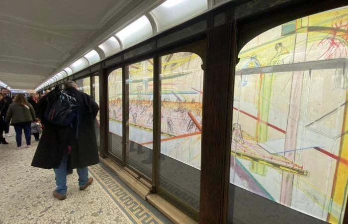 Keep your eyes peeled, you might come across a contemporary art exhibition in the metro