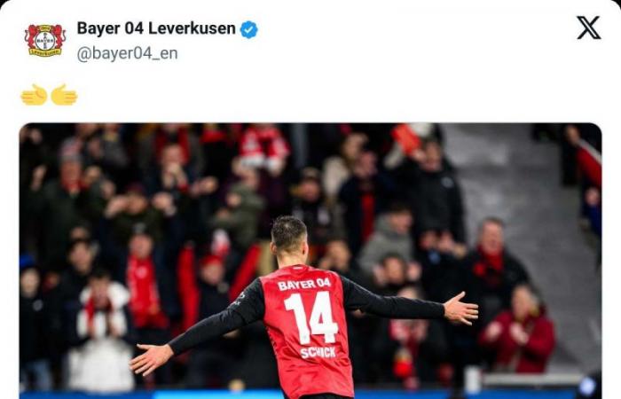 Schick scores a quadruple with Leverusen – Bundesliga – J15 – Leverkusen-Fribourg (5-1)