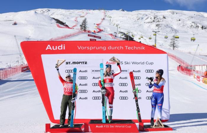 St. Moritz, Goggia third then the blue train, Vonn good return