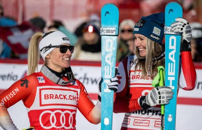 In St. Moritz, Cornelia Hütter wins ahead of Lara Gut-Behrami, Lindsey Vonn ranks 14th for her comeback