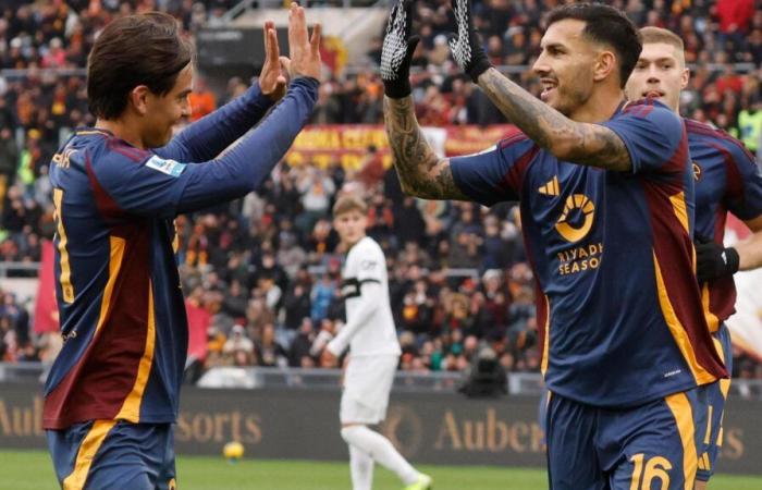 Roma-Parma 5-0: Dybala leads the Giallorossi with a brace