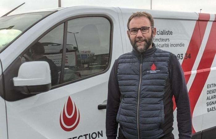 In Sarthe, Stéphane created his company dedicated to fire protection