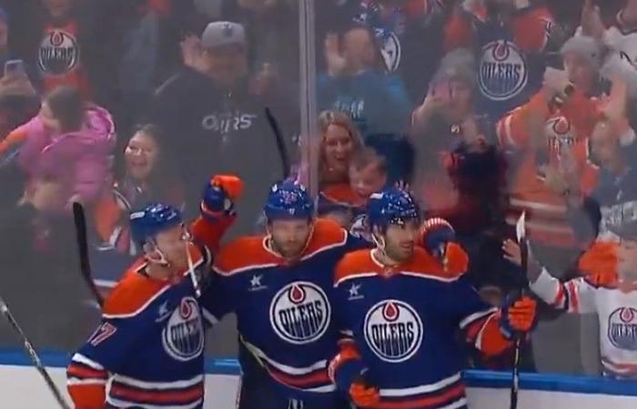 Leon Draisaitl already scores his 24th goal of the season and 4th winning goal in overtime