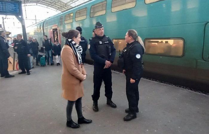 During vacation departures, police and railway security secure the trains and Montauban station