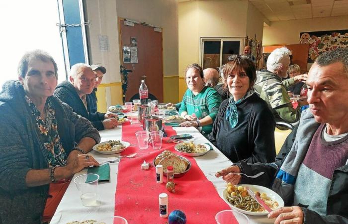 Around forty destitute people at the solidarity meal for Vannes charitable associations