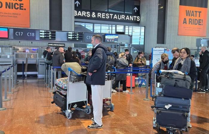 passengers stranded due to the “strong wind” alert in Corsica