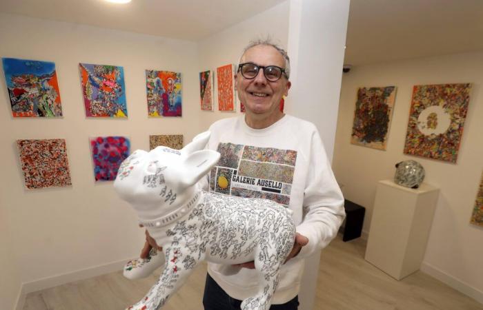 Menton artist Christophe Ausello inaugurated his own art gallery