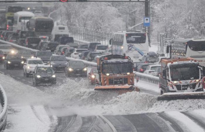 Snow disrupts road traffic in the Alps – rts.ch