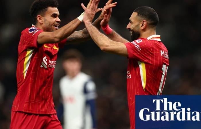 Díaz and Salah double up as leaders Liverpool run riot at Tottenham | Premier League