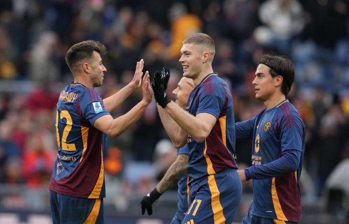 Roma is reborn at the Olimpico with their hand against Parma: it's a great Giallorossi celebration