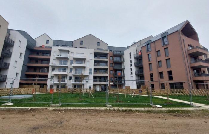 a new district of 600 housing units on the outskirts of Caen city center