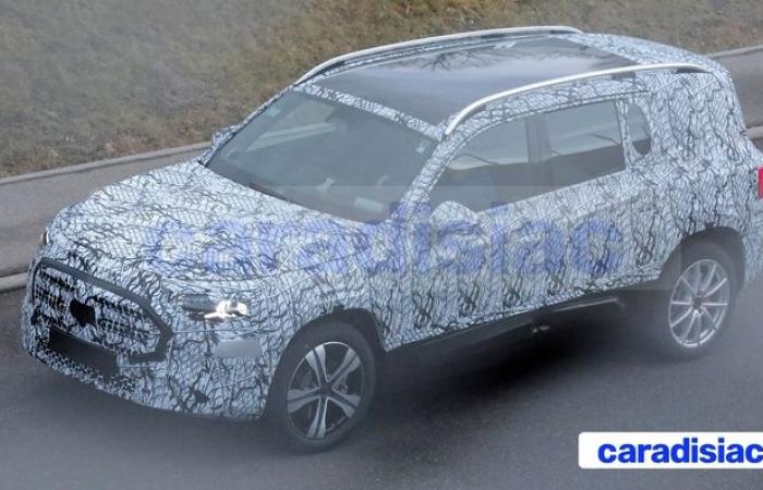 Start of the test period for the future Mercedes GLB which will also exist in electric form