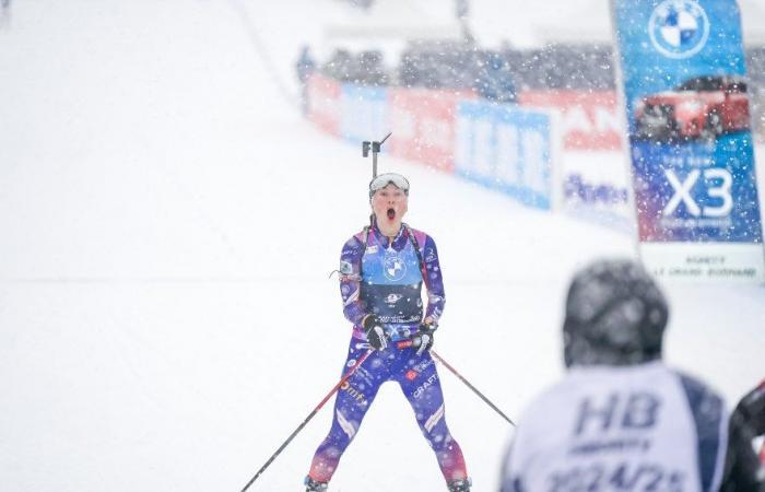 Biathlon | Le Grand-Bornand: Selina Grotian wins for the first time in the world cup in the mass start, Jeanne Richard beaten by a tenth for the podium | Nordic Mag | No. 1 Biathlon