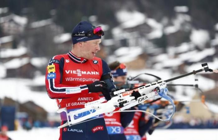 Tarjei Boe creates a surprise on the mass start of Grand-Bornand, the French far from the mark