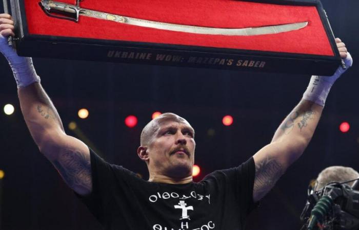 why Usyk celebrated his victory against Fury by raising a saber