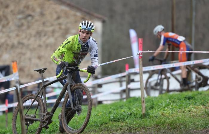 Joshua Dubau lights up the Montbron-Eymouthiers cyclo-cross