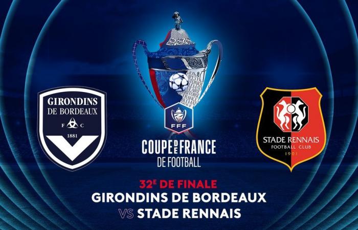 REPLAY. The Girondins de Bordeaux lost 1-4 against Stade Rennais in the round of 32 of the Coupe de France