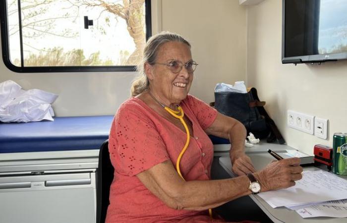 in Mayotte, a medical truck travels the roads to treat the injured from Cyclone Chido