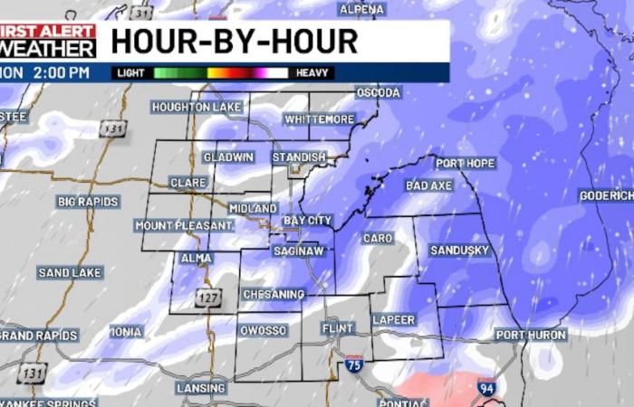 Snow returns Monday, advisories issued for parts of Mid-Michigan