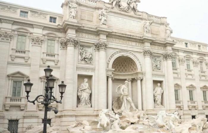 access to the Trevi Fountain limited