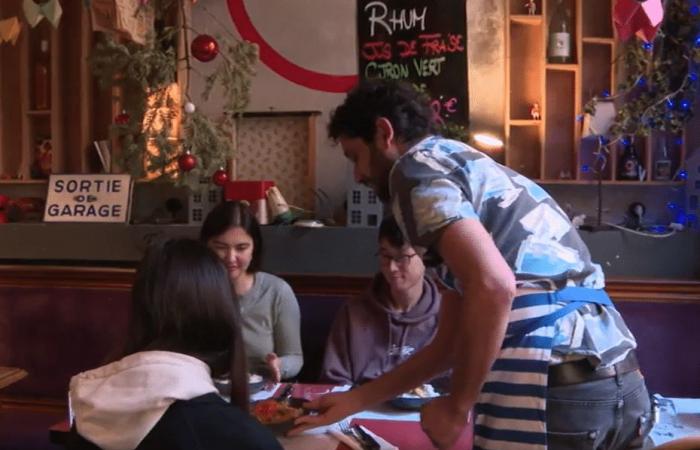 a restaurant in Grenoble offers a dish for 2 euros for students