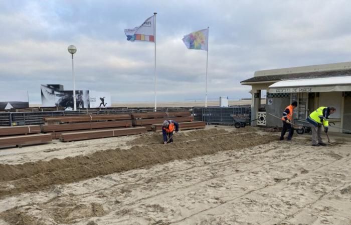 Deauville. Everyone has walked on it for 25 years, the refurbished Place Claude Lelouch