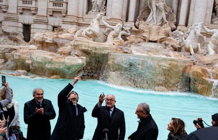 Rome's Trevi Fountain reopens after major cleaning and limits visitor numbers