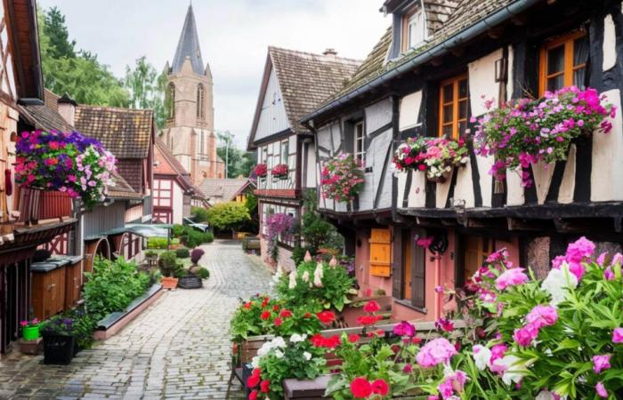 It is one of the most beautiful villages in France and is located in Normandy