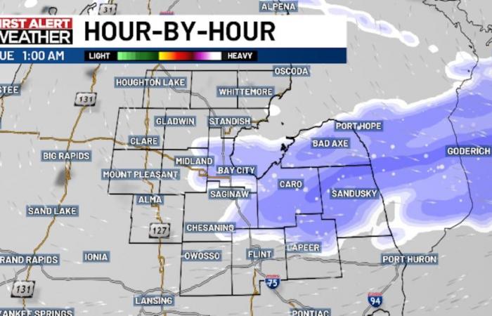 Snow returns Monday, advisories issued for parts of Mid-Michigan