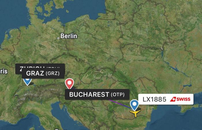 Zurich Airport: Swiss-Airbus from Bucharest lands in Graz, passengers evacuated