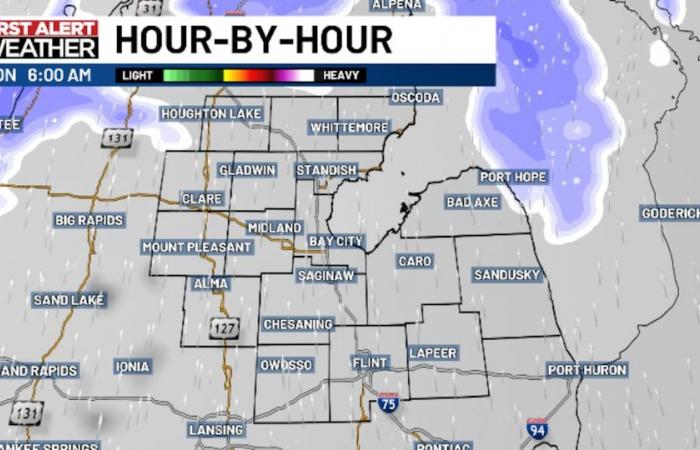 Snow returns Monday, advisories issued for parts of Mid-Michigan