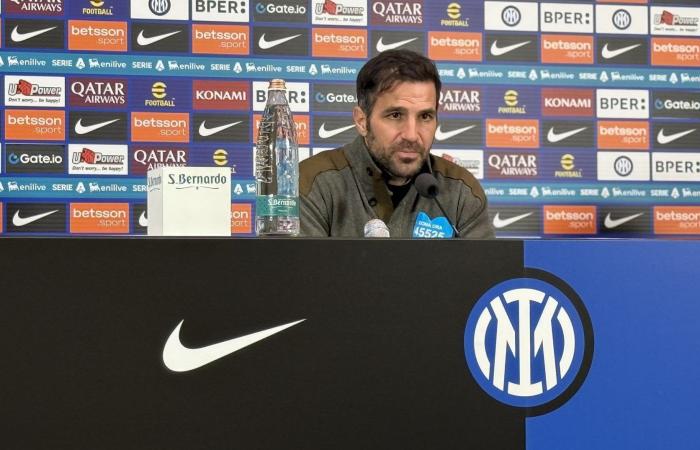 Fabregas has to do the TV interview after Inter-Como but would like to do something else: the sincerity is unsettling