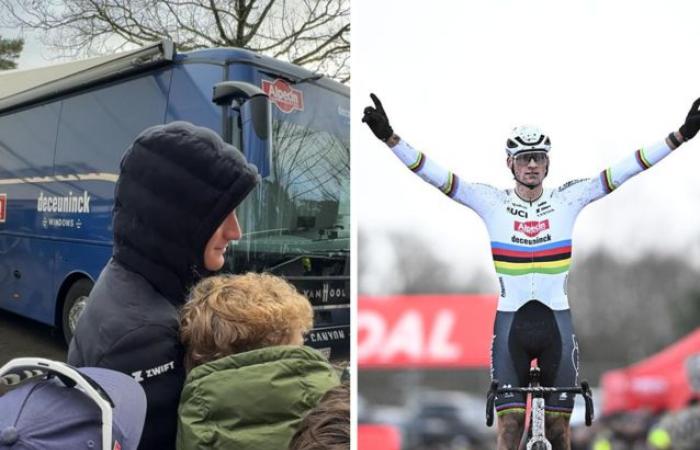 VIDEO. Mathieu van der Poel makes time for his fans upon arrival in Mol and warns the opposition: “I have loved driving through the sand since I was little.”